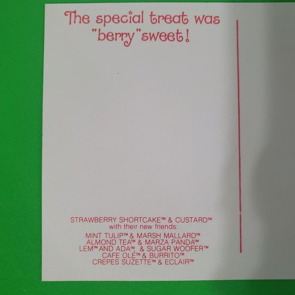 Vintage Strawberry Shortcake thank you post cards new never used - Picture 3 of 5